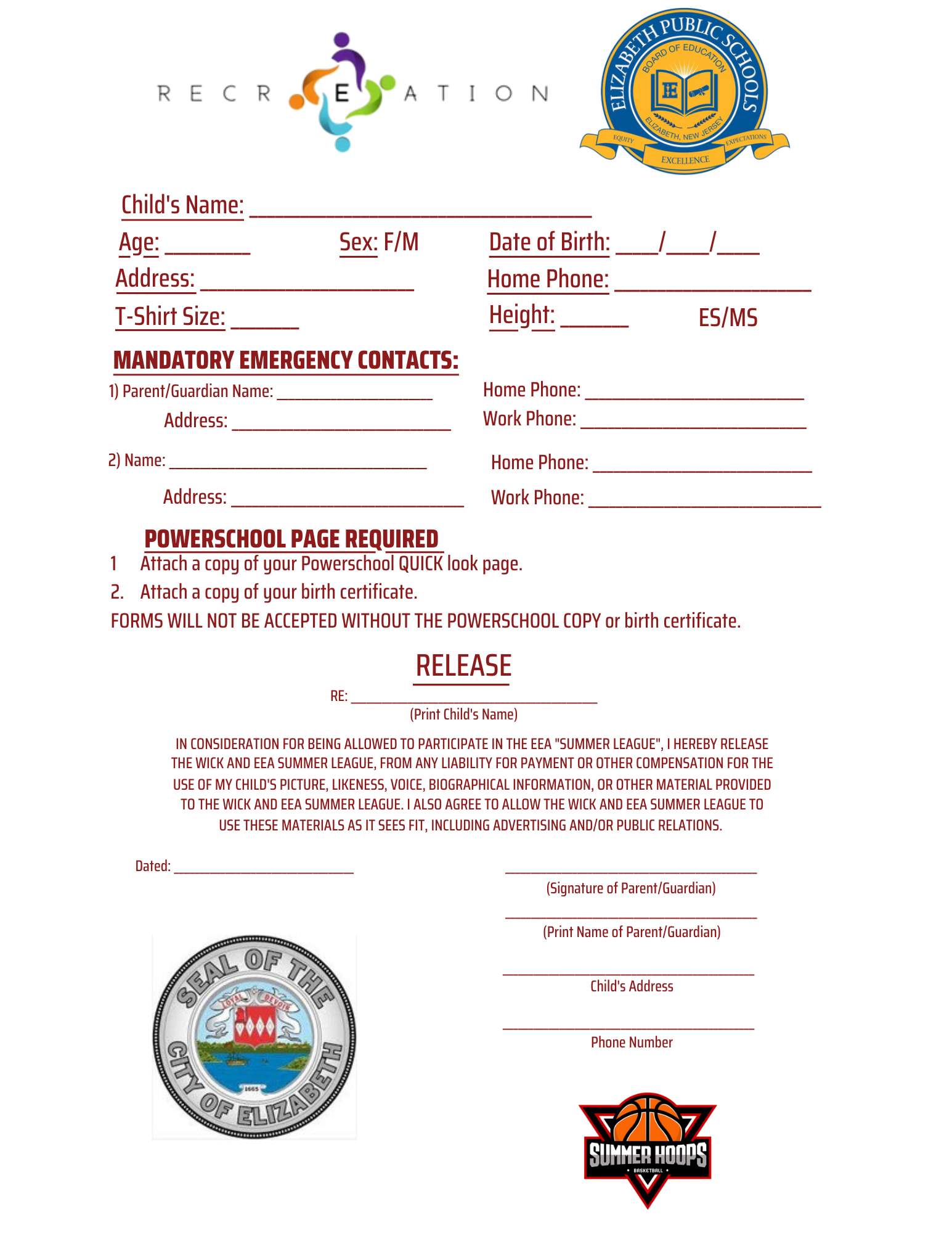 Summer Hoops Flyer - 2025 May